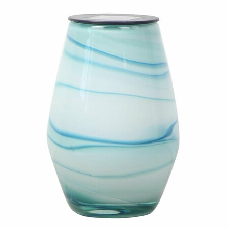 CALLE 7.5 in. Art Aquamarine Outdoor Decoration - Blue - Glass CA3309862